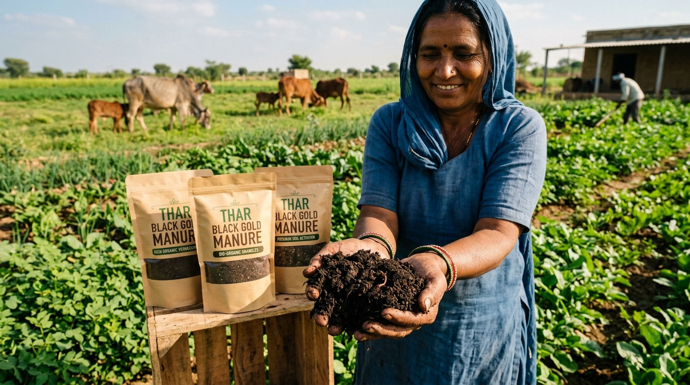 Thar Black Gold Manure (Vermicompost & Bio-Granules)
